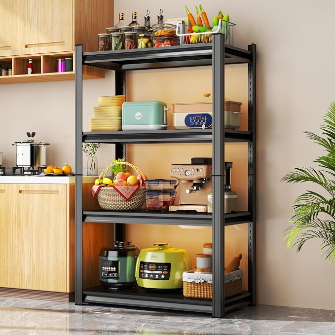 Storage Shelves, Garage Metal Shelving Unit, Adjustable, Double-Layer Column - Image 7