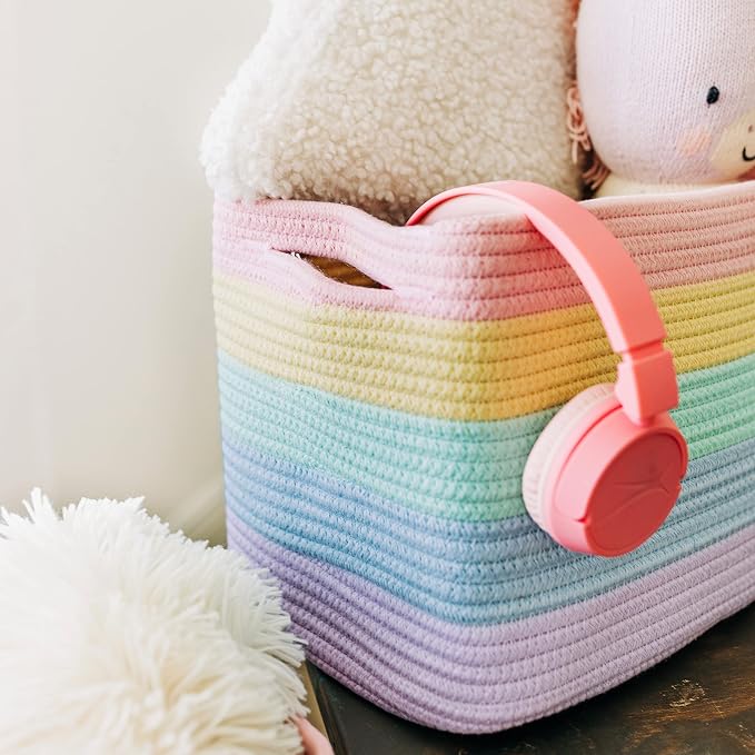 OrganiHaus Rainbow Woven Storage Baskets - Image 9