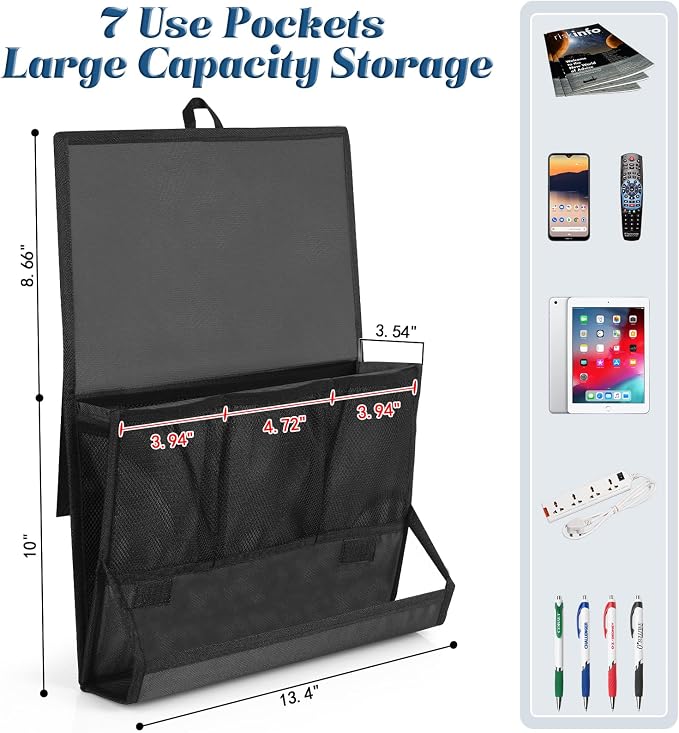Bedside Caddy Bedside Storage Organizer Bedside Organizer - Image 2