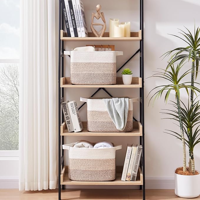 Storage Basket for Organizing, Woven Baskets for Storage, Rectangle Decorative - Image 3
