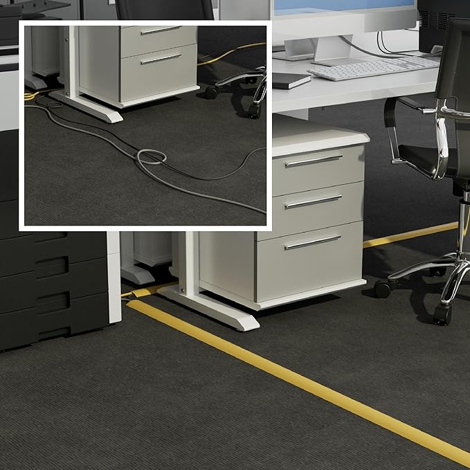 D-Line 6ft Floor Cord Cover, Floor Cable Protector, Extension Cord Cover - Image 4