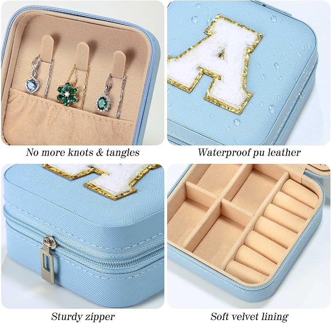 Parima Women's Jewelry Organizer | Necklace, Ring Organizer | Sky Blue - Image 2