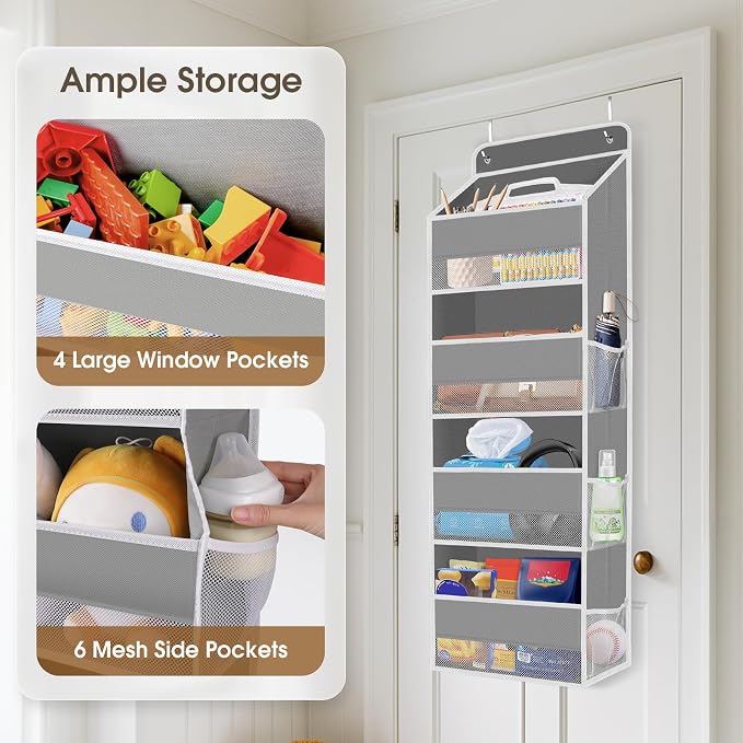 1 Pack Over The Door Organizer, Hanging Storage Organizer - Image 4