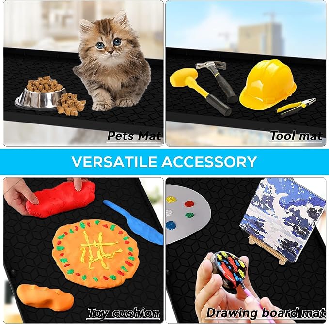 Under Sink Mat, Silicone Waterproof Under Sink Liner, Sink Cabinet Organizer - Image 6