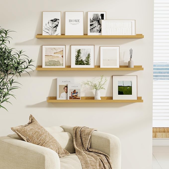 Fun Memories Picture Ledge Shelf, Floating Shelves Set of 4, 24 Inch Picture - Image 5