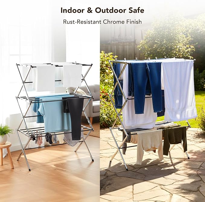 Displays By Jack Portable Collapsible Clothing Dryer Rack, Foldable Drying Rack - Image 6