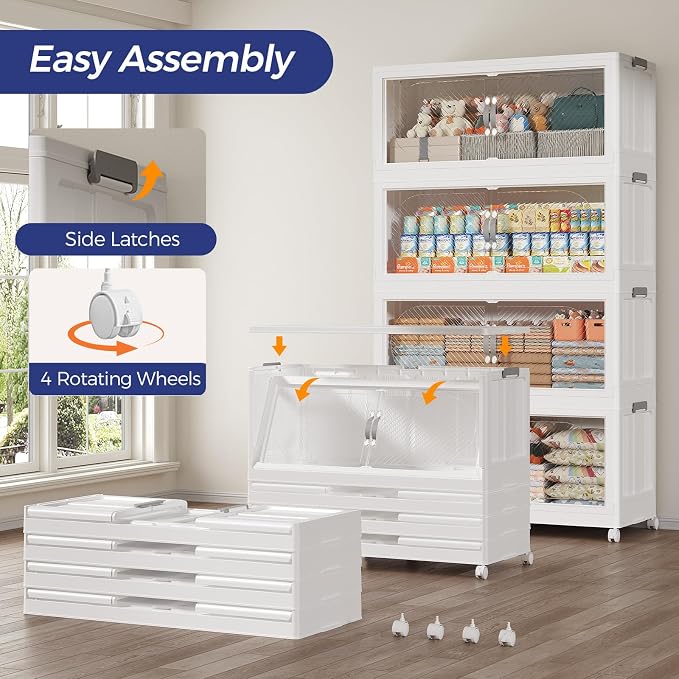 600QT Extra Large Stackable Storage Bins - Image 5