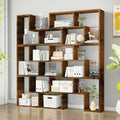 Expandable Bookcase with Adjustable Width, Wooden Room Divider Bookshelf by Unknown