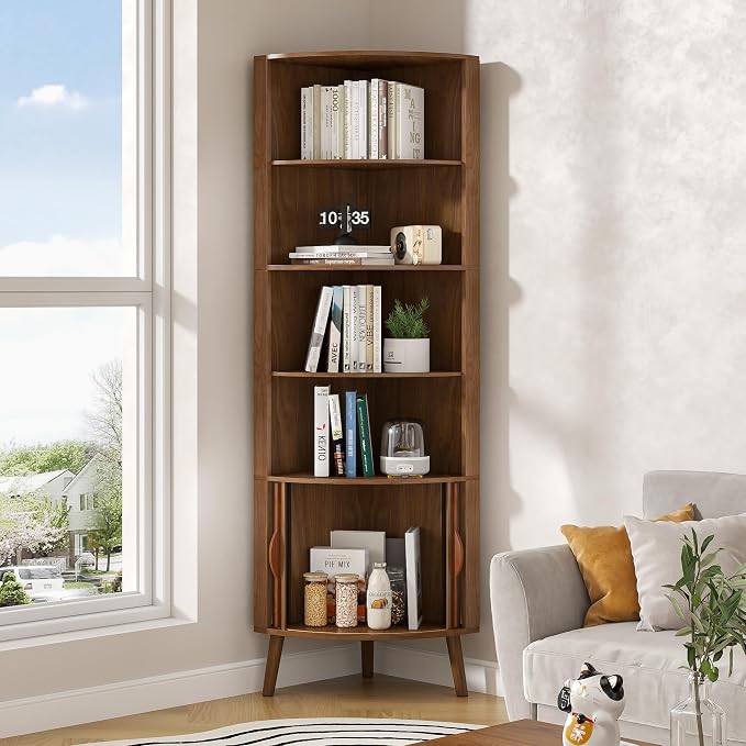 Corner Cabinet, 66.73'' Tall Modern Corner Bathroom Storage Cabinet - Image 3