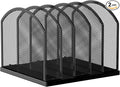 5-Section Vertical Desktop Organizer, 5-Section Mesh File Folder Stand Sorter by Gawerk