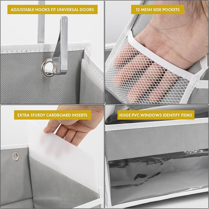 HOMELUX THEORY Over The Door Organizer Hanging - Image 3