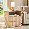 LEYAOYAO Fluted Nightstand by LEYAOYAO-Findtheshiningpointofyourideallife%EF%BC%81