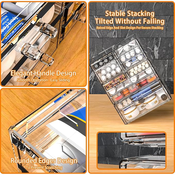 Acrylic Clear Make up Organizers And Storage - Image 5