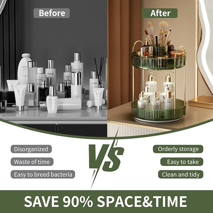 YCIA&DONE Rotating Makeup Organizer - Image 7