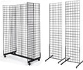 2' x 6' Grid Wall Panel 4-Sided Floorstanding Display Fixture by Only+Garment+Racks