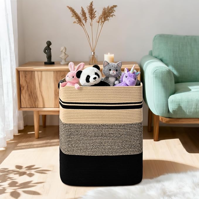 Laundry Hamper, 75L Tall Laundry Basket - Image 6