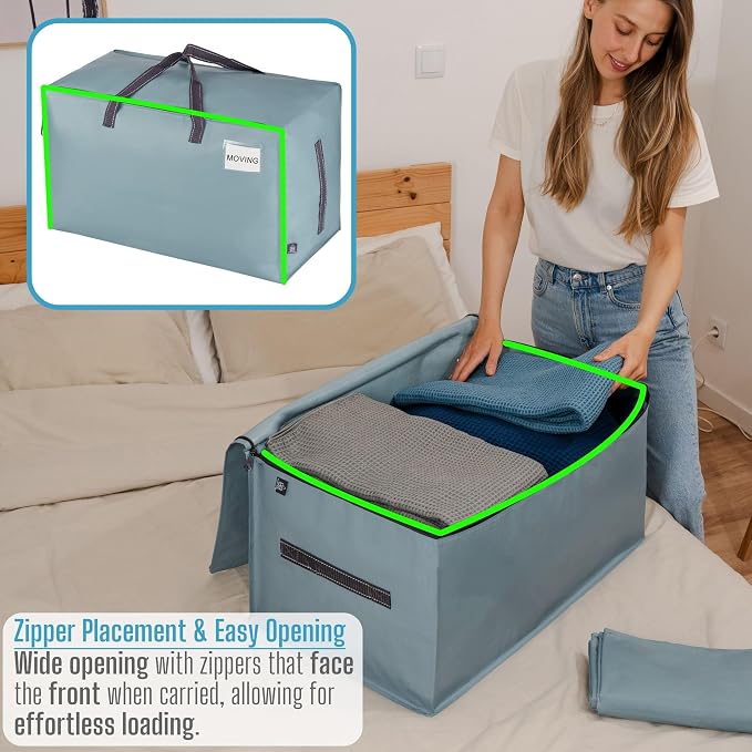 VENO 6 Pack Moving Bags and Large Christmas Decoration Storage Bins - Image 3