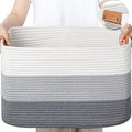 danpinera Large Woven Basket 25’’*16’’*16’’ 108L Woven Baskets by danpinera