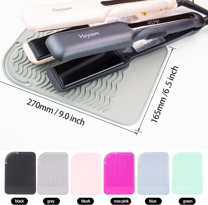 Heysam Pro Flat Iron Hair Straightener Travel Case Heat Mat - Image 7