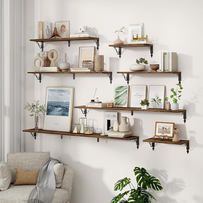 Deep Floating Shelves for Wall, 8 Inch Deep Floating Shelf - Image 6