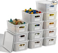 White Plastic Storage Baskets by BOBIBOSS