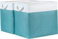 Bidtakay Storage Baskets Extra Large 17x12x15 In Teal Blue Nursery Toy Baskets by BidtakayBaskets