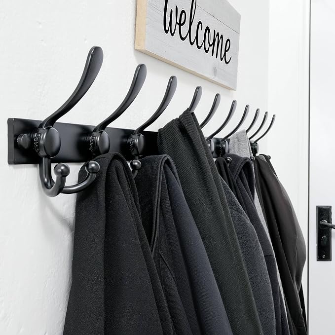 Dseap Coat Rack Wall Mount 2.0 Pro: Heavy Duty 300% Thicker, Stainless Steel - Image 5