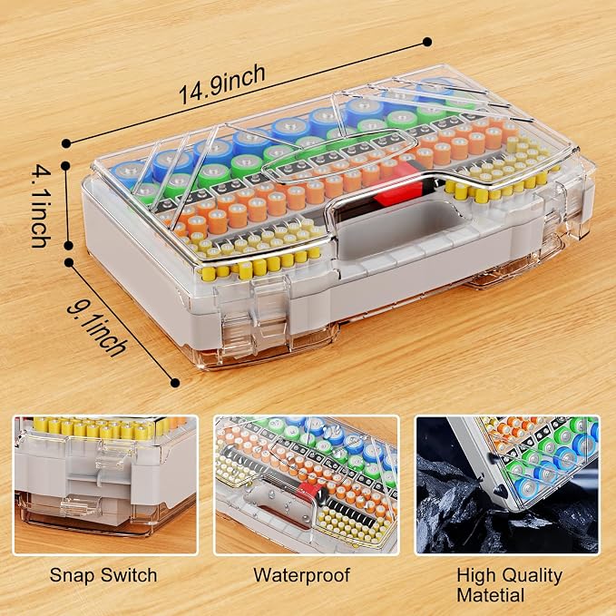 Battery Organizer Storage Holder Box Case - Image 6