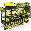 49" Heavy Duty Wall Mount Power Tool Organizer, 4-Tier Storage Rack by Unknown
