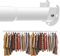 Closet Rod 30-63 Inches, Adjustable Heavy Duty Metal White Closet Rods by Unknown