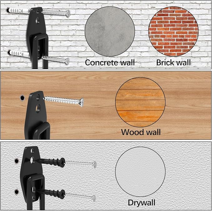 3-H Garage Wall Hooks 10 Pack, Heavy Duty Garage Hooks - Image 5