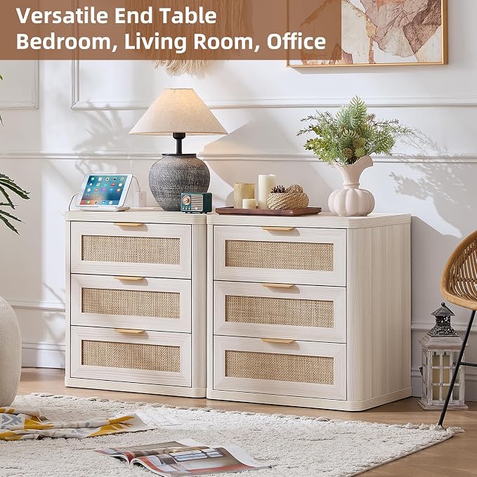 LEYAOYAO Rattan Night Stand - Image 4