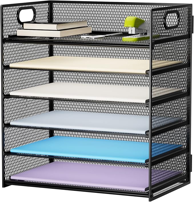 Marbrasse 6 Tier Paper Organizer Letter Tray by Marbrasse