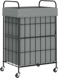 Laundry Hamper with Wheels, 90L Laundry Basket with Handle, Laundry Sorter with by Heeytilly