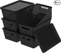 Plastic Storage Baskets With Lid, Storage Bins by Anywish