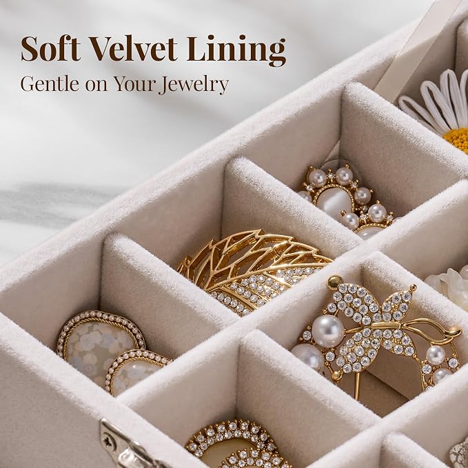 48 Grid Earring Organizer and Storage: Velvet Jewelry Tray - Image 4