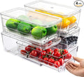 Imncya 4 Pack Fridge Organizer Drawers Bins, Fridge Storage Container by Imncya