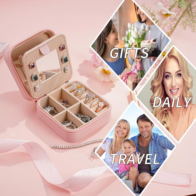Parima Pink 'W' Initial Jewelry Box - Image 7