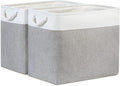 Bidtakay Large Storage Bins for Clothes Fabric Deep Baskets for Organizing Set by BidtakayBaskets