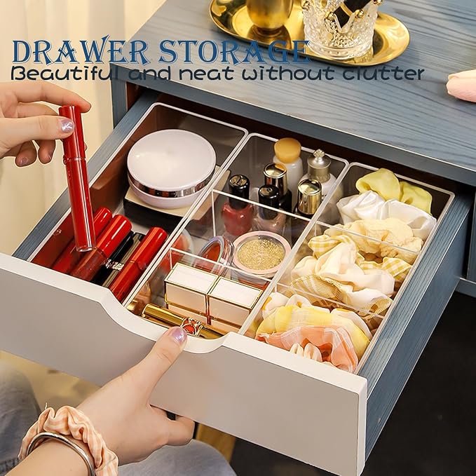 Acrylic Organizer 2 pieces Makeup Organizer Countertop - Image 7