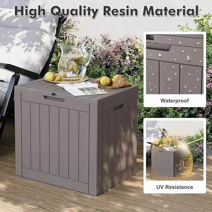 32 * 2 Gallon Outdoor storage deck Box Waterproof ，garden tool, backyard cushion - Image 4