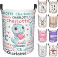 Custom Name Laundry Hamper, Personalized Dinosaur Laundry Basket by Kirendle