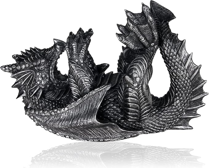 True 10143 Polyresin Dragon Wine Bottle Holder Decorative, Single Wine Bottle - Image 7