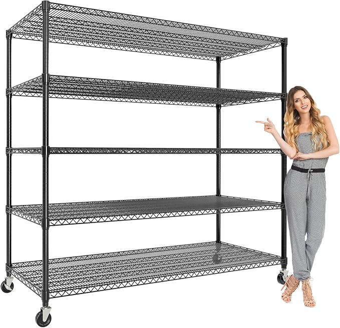 82" H Storage Shelves 3300LBS Heavy Duty Shelving Unit by Unknown