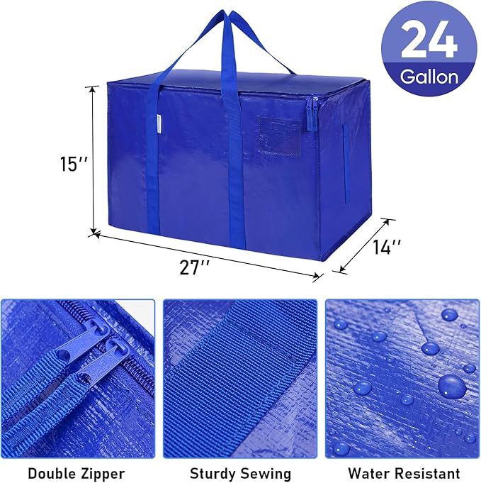 TICONN 2 Pack Extra Large Moving Bags - Image 3