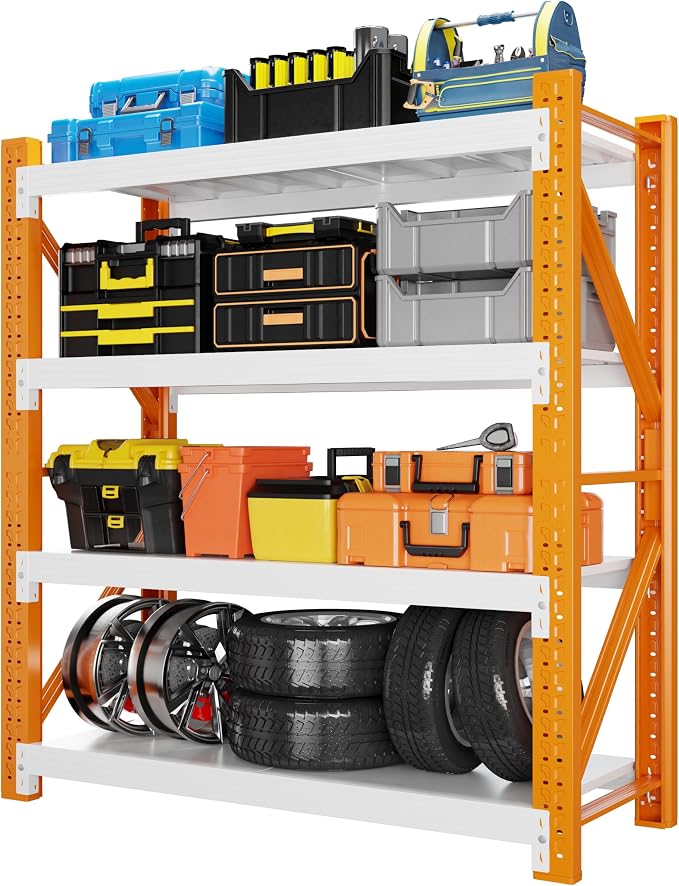 3000LBS Garage Shelving 42" W Garage Shelving Heavy Duty 4-Tier Metal Storage by Unknown