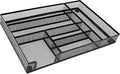 Metal Mesh Desk Drawer Organizer Tray, 6-Compartment Office Drawer Organizer by Wenkedigi
