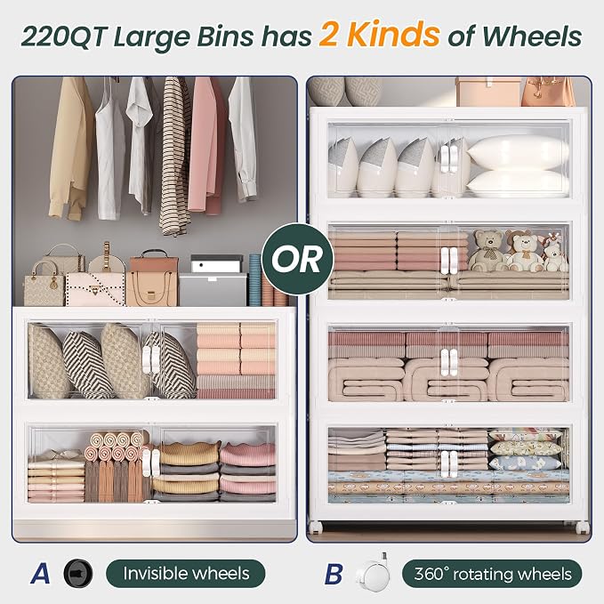 1100QT Extra Large Stackable Storage Bins - Image 7