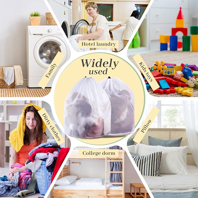 30 Pcs 24 * 32 Inches Fine Mesh Laundry Bag - Image 5