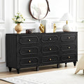 9 Drawer Fluted Dresser for Bedroom, Mid Century Modern Chest of Drawers by ORRD